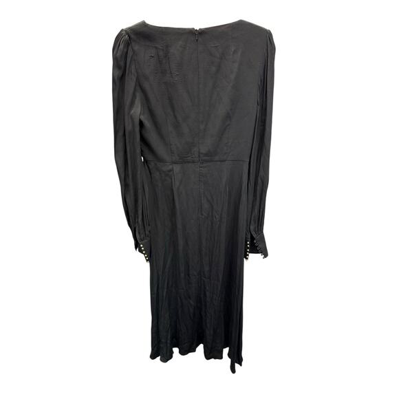 Zimmermann Black Long Sleeve Midi Dress Viscose Blend Size US 6 (AU 2) - Picture 8 of 13